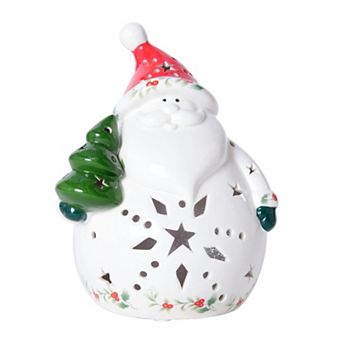 Pfaltzgraff Winterberry 7.5 inch Santa Light Decorative Figurine