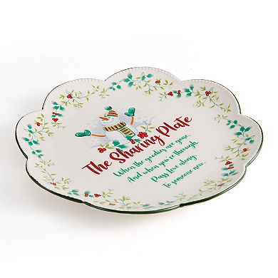 Pfaltzgraff Winterberry 10.25 Inch Scallop Sharing Plate