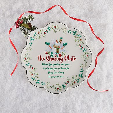 Pfaltzgraff Winterberry 10.25 Inch Scallop Sharing Plate