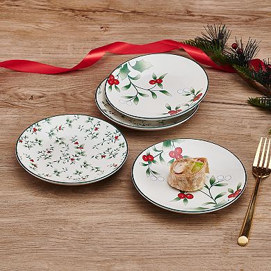 Pfaltzgraff Winterberry 6 Inch Appetizer Plates Set of 4