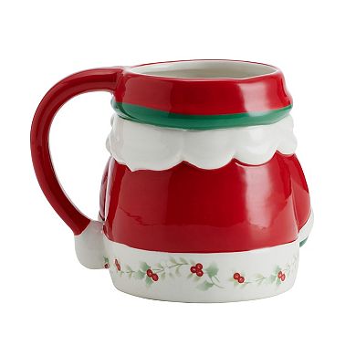 Pfaltzgraff Winterberry Santa 16-oz. Figural Mug Santa