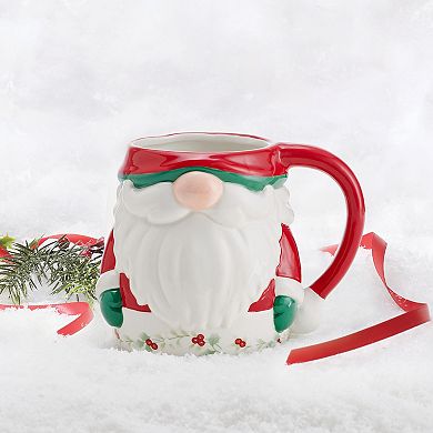 Pfaltzgraff Winterberry Santa 16-oz. Figural Mug Santa