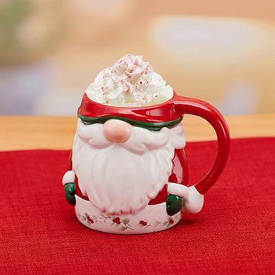 Pfaltzgraff Winterberry Santa 16-oz. Figural Mug Santa