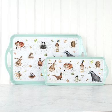 Pimpernel Wrendale Designs Melamine Large Handled Tray, Assorted