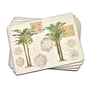 Pimpernel Vintage Palm Study Placemats, Set Of 4
