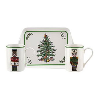 Pimpernel Christmas Tree Mug And Tray Set Nutcracker