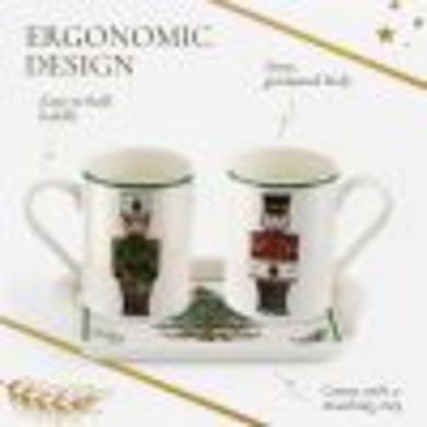 Pimpernel Christmas Tree Mug And Tray Set Nutcracker