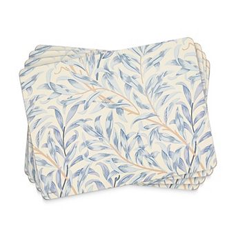 Pimpernel Morris & Co Willow Bough Blue Placemats, Set Of 4