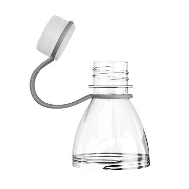 Copco Hydra Sports 2-pack Water Bottle 20 Oz. Non Slip Sleeve Tritan Plastic Reusable - Chevron Gray