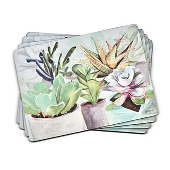 Pimpernel Succulents Placemats, Set Of 4