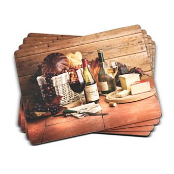 Pimpernel Artisanal Wine Placemats, Set Of 4