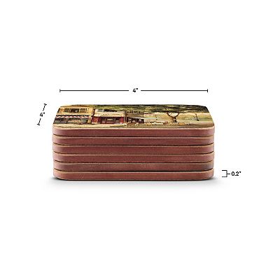 Pimpernel Parisian Scene Coasters, Set Of 6