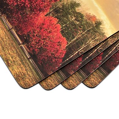 Pimpernel Crimson Trees Placemats, Set Of 4