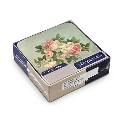 Pimpernel Antique Roses Coasters, Set Of 6