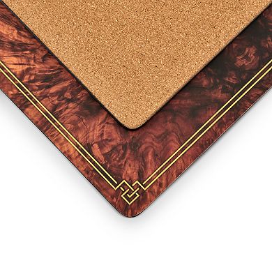 Pimpernel Walnut Burlap Placemats, Set Of 4