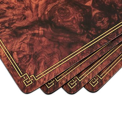 Pimpernel Walnut Burlap Placemats, Set Of 4