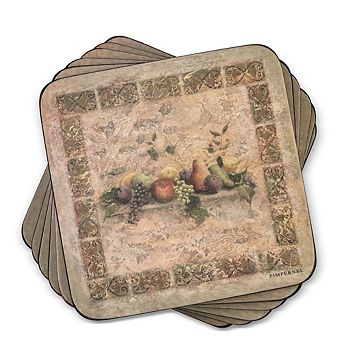 Pimpernel Tuscan Palette Coasters, Set Of 6