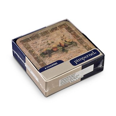 Pimpernel Tuscan Palette Coasters, Set Of 6