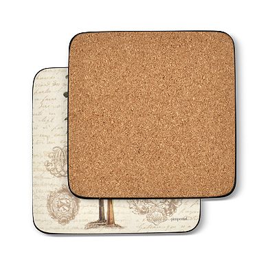 Pimpernel Vintage Palm Study Coasters, Set Of 6