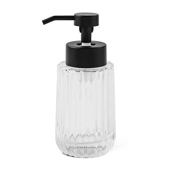 MAISON DE BASE Ribbed Foaming Glass Soap Dispenser