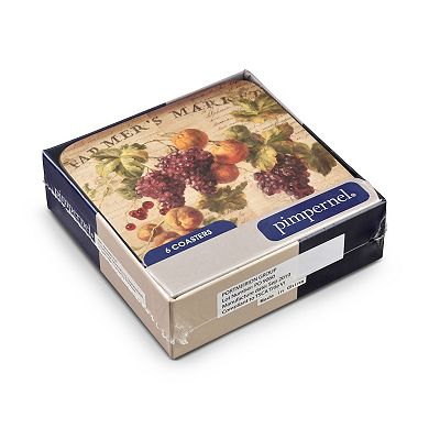 Pimpernel Abundant Fall Coasters, Set Of 6