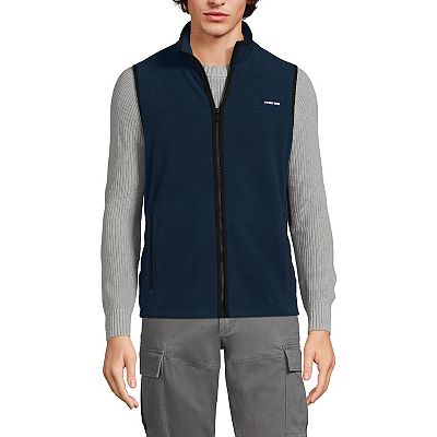 Big Tall Lands End Full Zip Fleece Vest