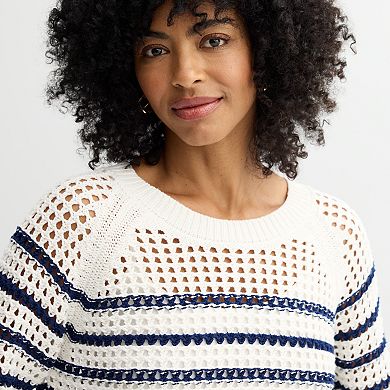 Women's Sonoma Goods For Life® Open Stitch Pullover