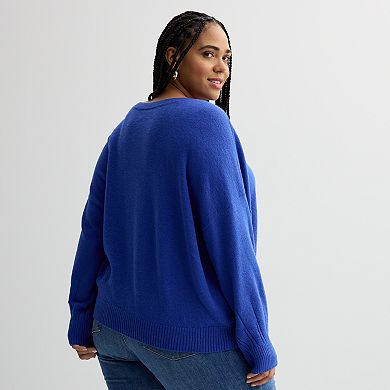 Plus Size Sonoma Goods For Life® Balloon Sleeve Sweater