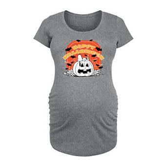 Maternity Peanuts Snoopy Retro Halloween Graphic Tee
