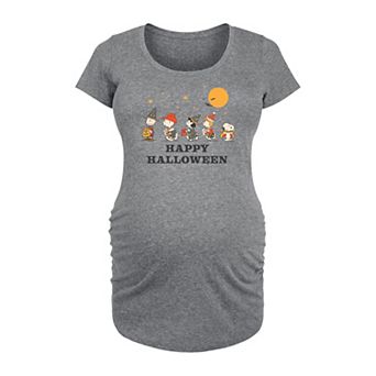 Maternity Peanuts Happy Halloween Group Graphic Tee