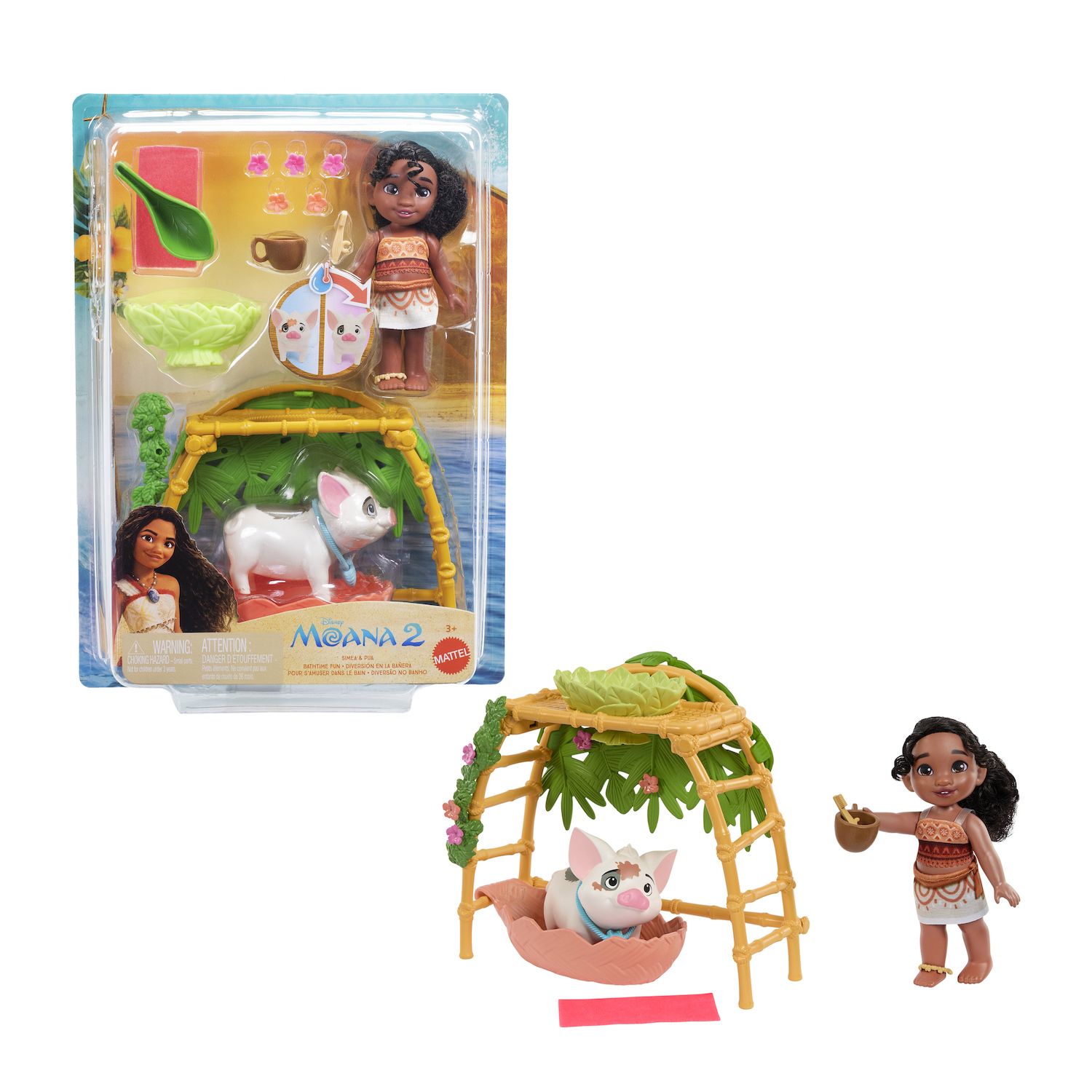 Детский игровой набор Disney's Moana 2 Simea & Pua Bathtime Fun Playset — фото 3