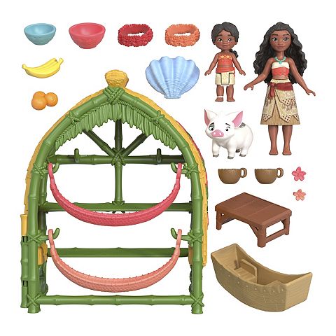 Детские куклы Disney's Moana 2 Moana & Simea Village Home Playset