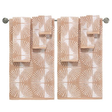 Nicole Miller Kendall Sunburst Bath Towel, Hand Towel or Washcloth Set