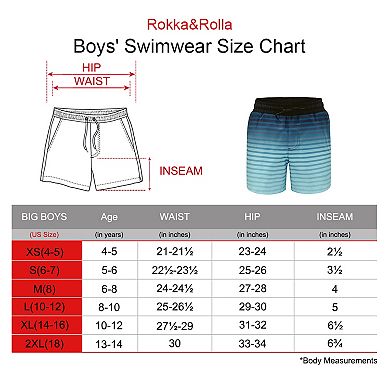 Boys' Compression Lined Swim Trunks Upf 50+