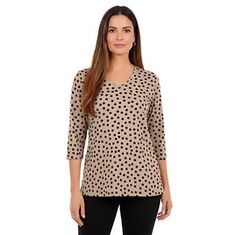 Jessica London Women's Plus Size Stretch Cotton V-Neck Tee