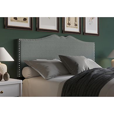 Upholstered Nailhead Trim Headboard