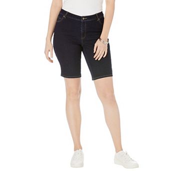 Jessica London Women's Plus Size True Fit Stretch Denim Bermuda Short
