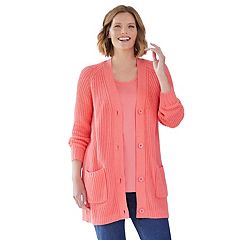 Orange Woman Within Sweaters Tops Clothing Kohl s