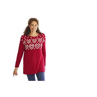 Woman Within Plus Size Motif Sweater