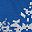 Deep Cobalt Snowflake
