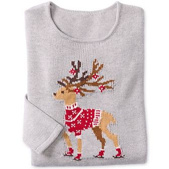 Woman Within Plus Size Motif Sweater