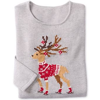 Woman Within Plus Size Holiday Sweater