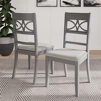 Minimalist Wooden Dining Chair With Warm Grey Cover
