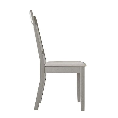 Wooden Dining Chair In Warm Grey Cover