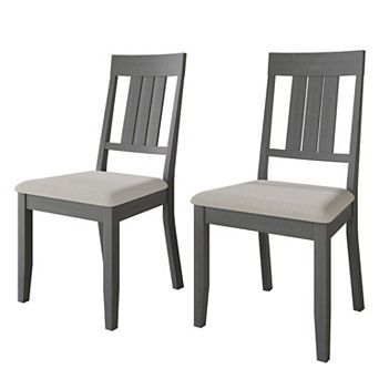 Wooden Dining Chair In Warm Grey Cover
