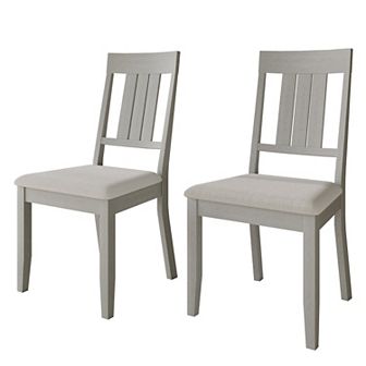 Wooden Dining Chair In Warm Grey Cover