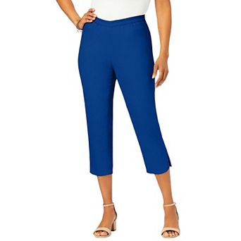 Jessica London Women's Plus Size Stretch Denim Crop Jeggings