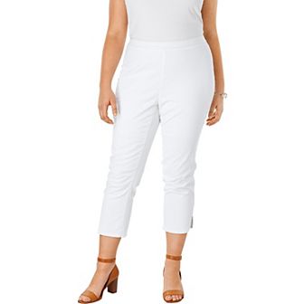 Jessica London Women's Plus Size Stretch Denim Crop Jeggings