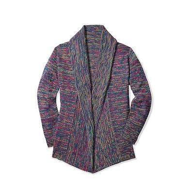 Woman Within Plus Size Multi Marled Cardigan