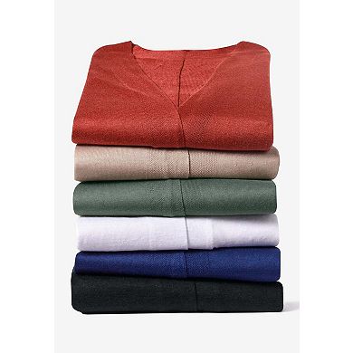 Woman Within Plus Size Lightweight Open Front Cardigan Sweater